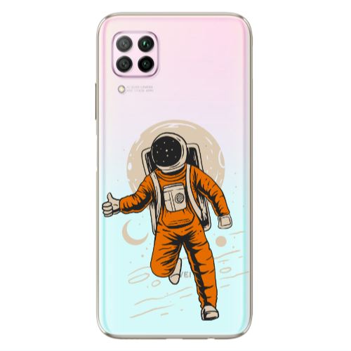 Huawei P40 Lite Hitchhike Transparent Silicone TPU Θήκη