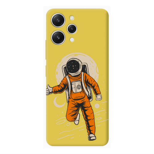 Xiaomi Redmi 12 Hitchhike Yellow Colored Silicone TPU Θήκη