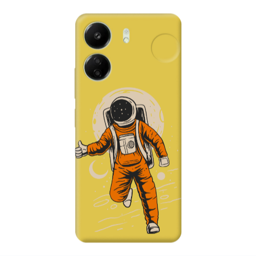 Xiaomi Redmi 13C Hitchhike Yellow Colored Silicone TPU Θήκη
