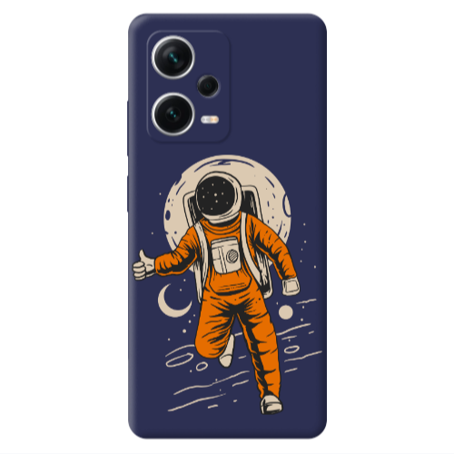 Xiaomi Poco X5 Hitchhike Dark blue Colored Silicone TPU Θήκη