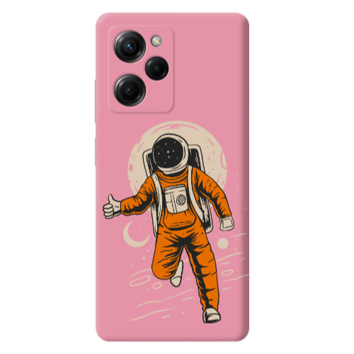 Xiaomi Poco X5 Pro Hitchhike Pink Colored Silicone TPU Θήκη