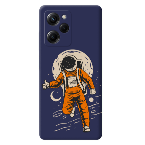Xiaomi Poco X5 Pro Hitchhike Dark blue Colored Silicone TPU Θήκη