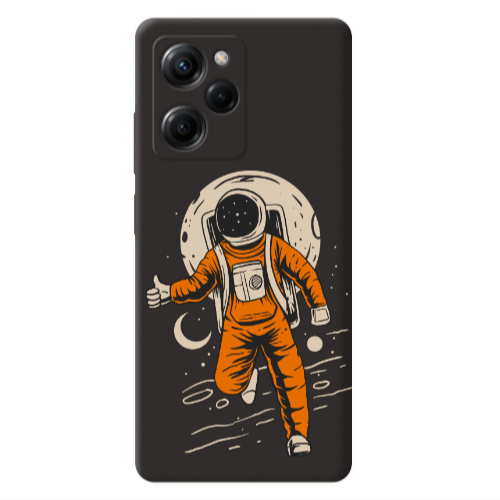 Xiaomi Poco X5 Pro Hitchhike Black Colored Silicone TPU Θήκη