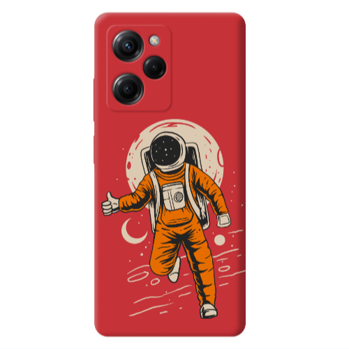 Xiaomi Poco X5 Pro Hitchhike Red Colored Silicone TPU Θήκη