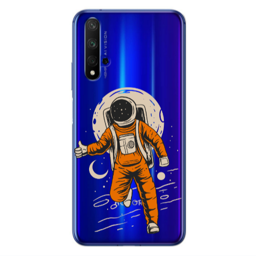 Huawei Nova 5 T Hitchhike Transparent Silicone TPU Θήκη