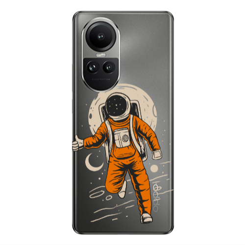 Oppo Reno10 5G Hitchhike Transparent Silicone TPU Θήκη