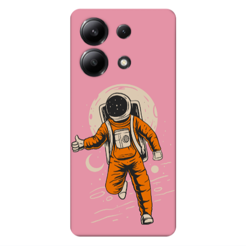 Xiaomi Redmi Note 13 4G Hitchhike Pink Colored Silicone TPU Θήκη