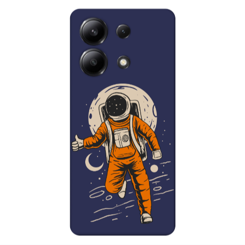 Xiaomi Redmi Note 13 4G Hitchhike Dark blue Colored Silicone TPU Θήκη