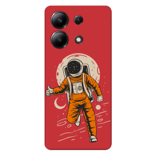 Xiaomi Redmi Note 13 4G Hitchhike Red Colored Silicone TPU Θήκη