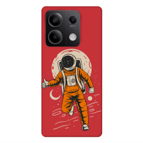 Xiaomi Redmi Note 13Pro 5G Hitchhike Red Colored Silicone TPU Θήκη