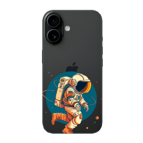 Apple Iphone 16 plus Run Space Transparent Silicone TPU Θήκη