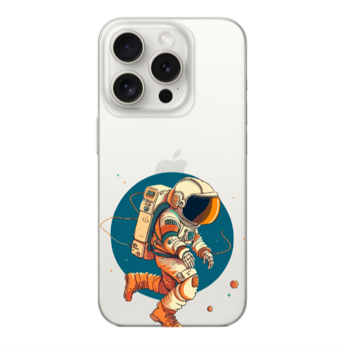 Apple Iphone 16 Pro Run Space Transparent Silicone TPU Θήκη