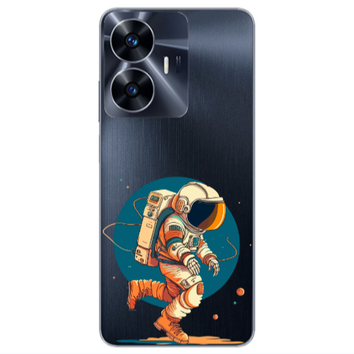 Realme Note 50 Run Space Transparent Silicone TPU Θήκη