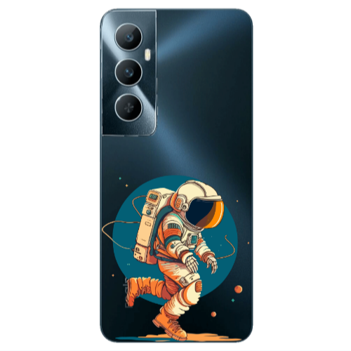 Realme C65 Run Space Transparent Silicone TPU Θήκη