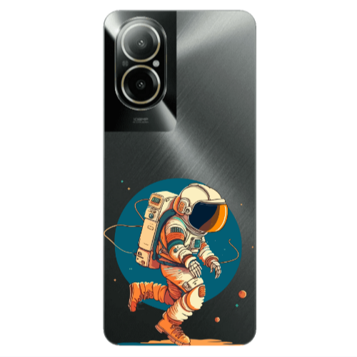 Realme C67 Run Space Transparent Silicone TPU Θήκη