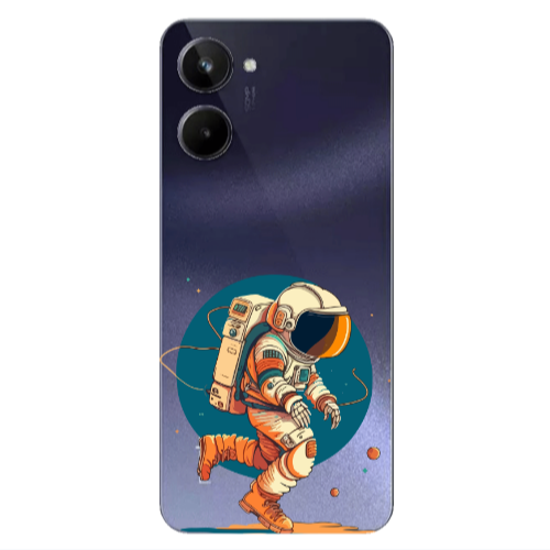 Realme 10 Run Space Transparent Silicone TPU Θήκη