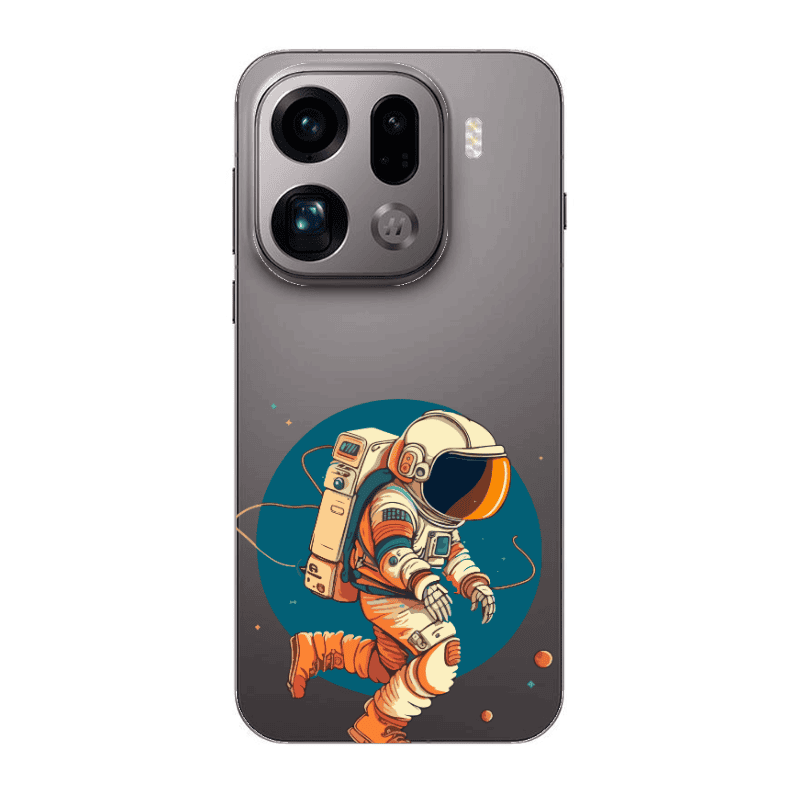 Oppo Find X9 Pro Run Space Transparent Silicone TPU Θήκη