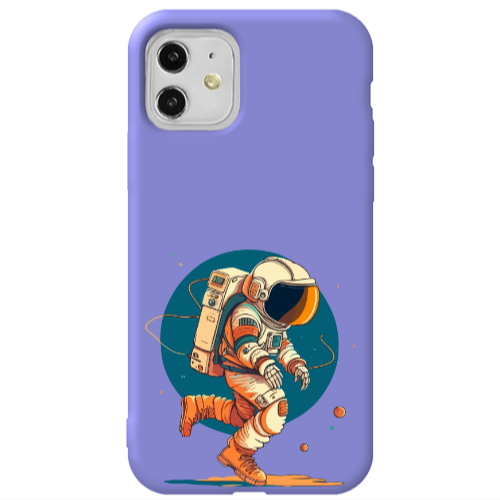 Apple iPhone 11  Run Space Purple Colored Silicone TPU Θήκη