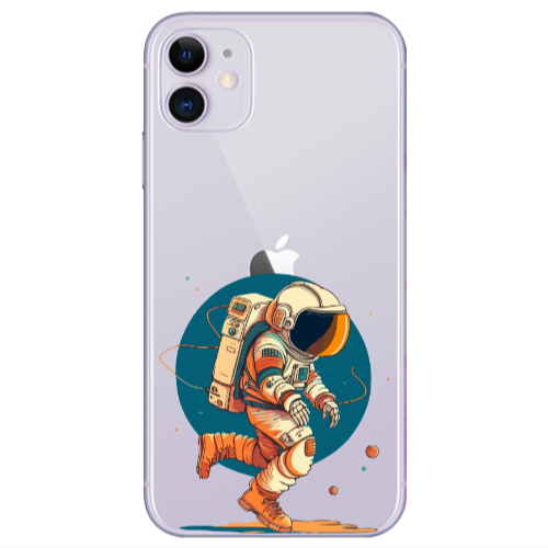 Apple iPhone 11  Run Space Transparent Silicone TPU Θήκη