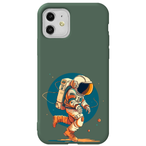 Apple iPhone 11  Run Space Dark Green Colored Silicone TPU Θήκη