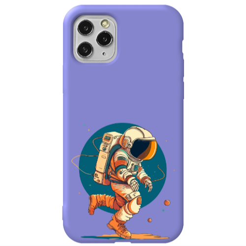 Apple iPhone 11 Pro Run Space Purple Colored Silicone TPU Θήκη