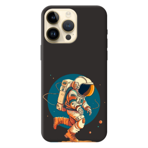 Apple iPhone 13 Pro Max Run Space Black Colored Silicone TPU Θήκη
