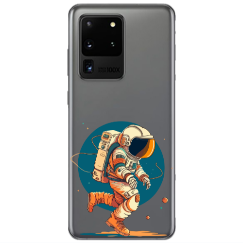 Samsung S20 Ultra Run Space Transparent Silicone TPU Θήκη
