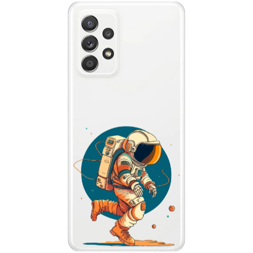Samsung A53 Run Space Transparent Silicone TPU Θήκη