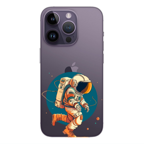 Apple iPhone 14 Pro  Run Space Transparent Silicone TPU Θήκη