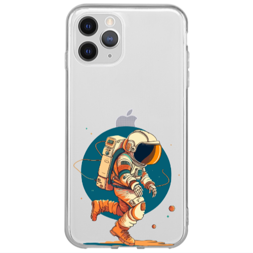 Apple iPhone 12 Pro Max Run Space Transparent Silicone TPU Θήκη