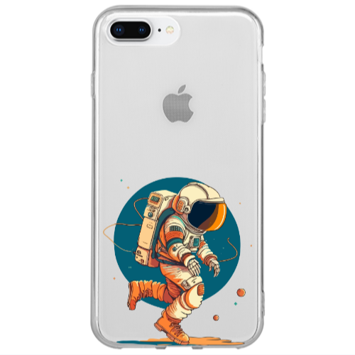 Apple iPhone 7 Plus Run Space Transparent Silicone TPU Θήκη