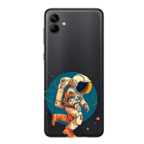 Samsung A04 Run Space Transparent Silicone TPU Θήκη