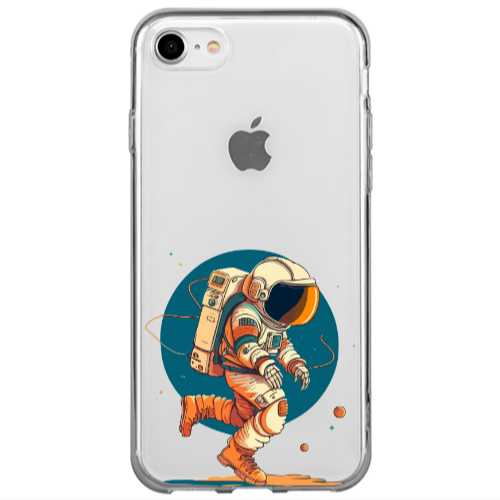 Apple iPhone SE 2020 Run Space Transparent Silicone TPU Θήκη