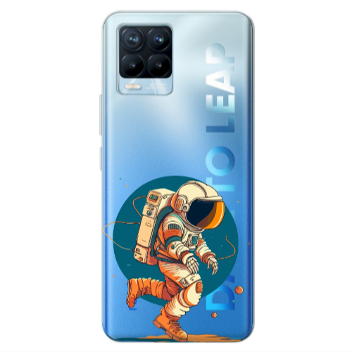 Realme 8 Pro Run Space Transparent Silicone TPU Θήκη