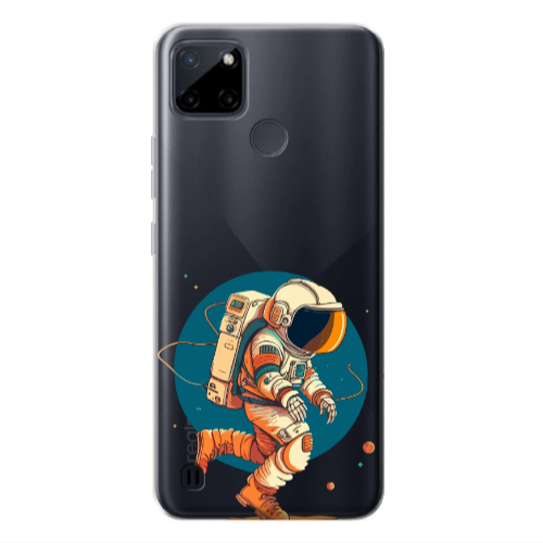Realme C25Y Run Space Transparent Silicone TPU Θήκη
