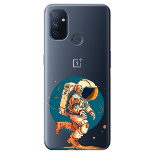 Oneplus Nord 100 Run Space Transparent Silicone TPU Θήκη