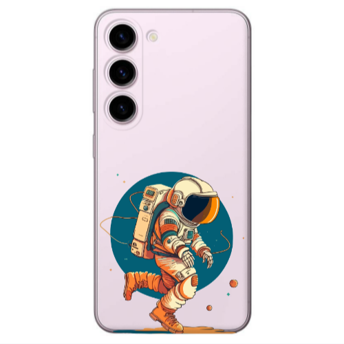 Samsung S23 Plus Run Space Transparent Silicone TPU Θήκη