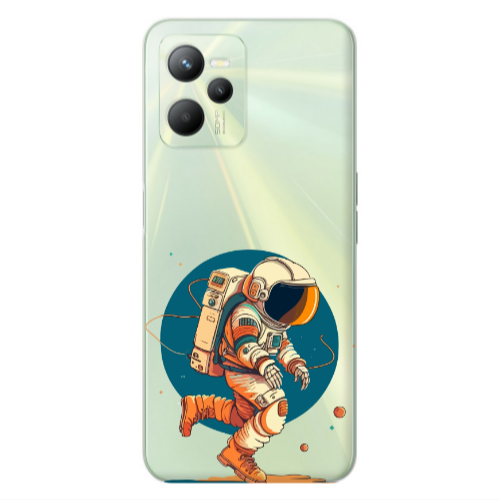 Realme C35 Run Space Transparent Silicone TPU Θήκη