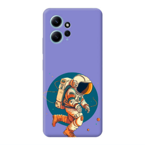 Xiaomi Redmi Note 12 4G Run Space Purple Colored Silicone TPU Θήκη