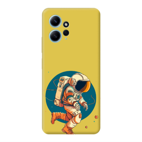 Xiaomi Redmi Note 12 4G Run Space Yellow Colored Silicone TPU Θήκη