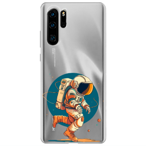 Huawei P30 Pro Run Space Transparent Silicone TPU Θήκη