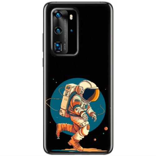 Huawei P40 Pro Run Space Transparent Silicone TPU Θήκη