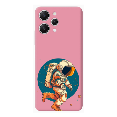 Xiaomi Redmi 12 Run Space Pink Colored Silicone TPU Θήκη