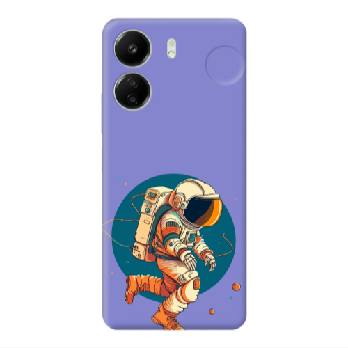 Xiaomi Redmi 13C Run Space Purple Colored Silicone TPU Θήκη