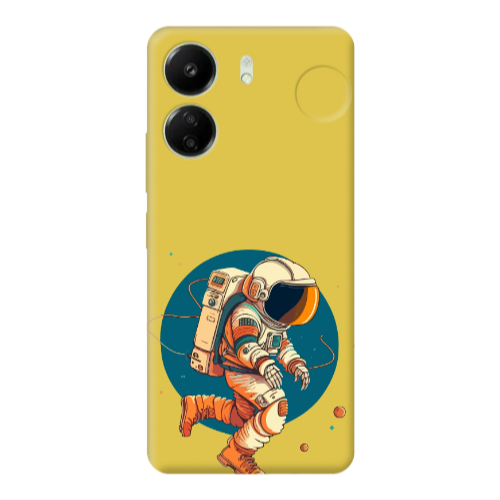 Xiaomi Redmi 13C Run Space Yellow Colored Silicone TPU Θήκη
