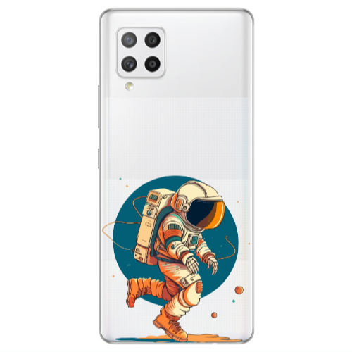 Samsung A42 5G Run Space Transparent Silicone TPU Θήκη
