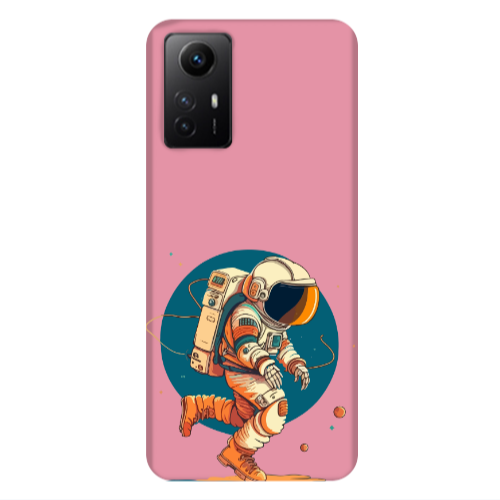 Xiaomi Redmi Note 12s Run Space Pink Colored Silicone TPU Θήκη