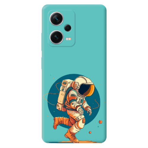 Xiaomi Poco X5 Run Space Turquoise Colored Silicone TPU Θήκη