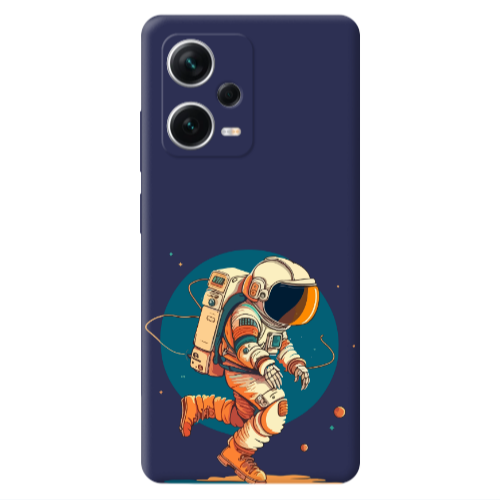 Xiaomi Poco X5 Run Space Dark blue Colored Silicone TPU Θήκη