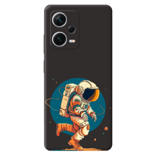 Xiaomi Poco X5 Run Space Black Colored Silicone TPU Θήκη